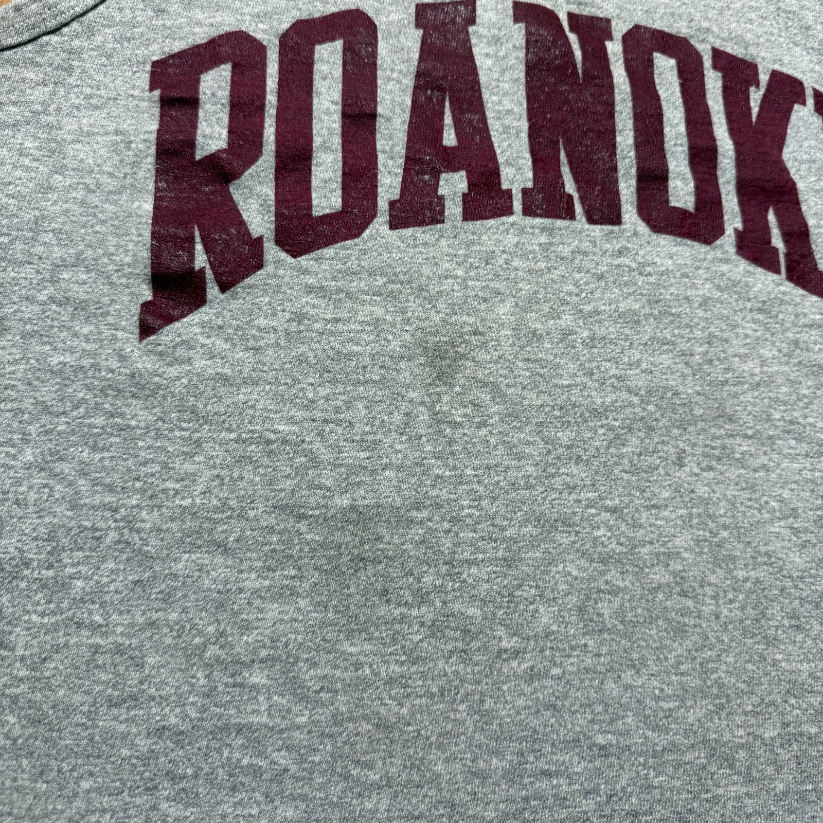 Vintage 80s 90s Roanoke College University Heather Athletic Tank Top USA - Large gallery