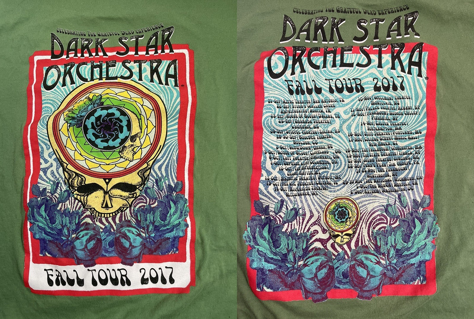 2 Sides Dark Star Orchestra Fall Tour 2017 Shirt Green Unisex S-6XL 1V1019 gallery
