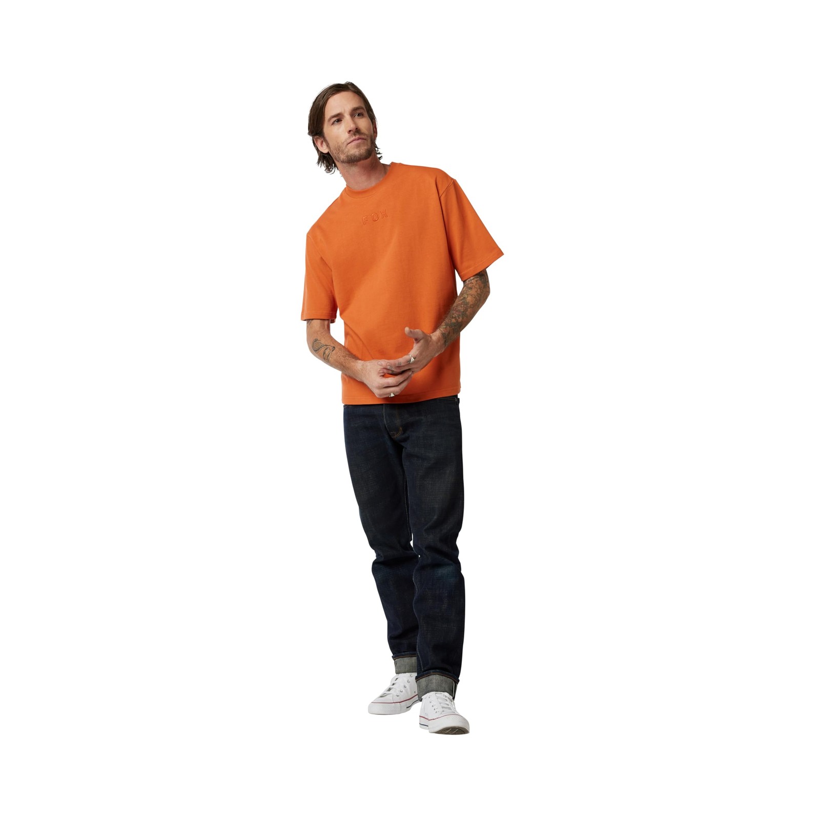 Mens Wordmark Oversized Short Sleeve Tee Chocolate gallery