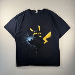Pikachu Naruto T-Shirt Vintage Men’s Size L Fruit Of The Loom Y2K 2000s