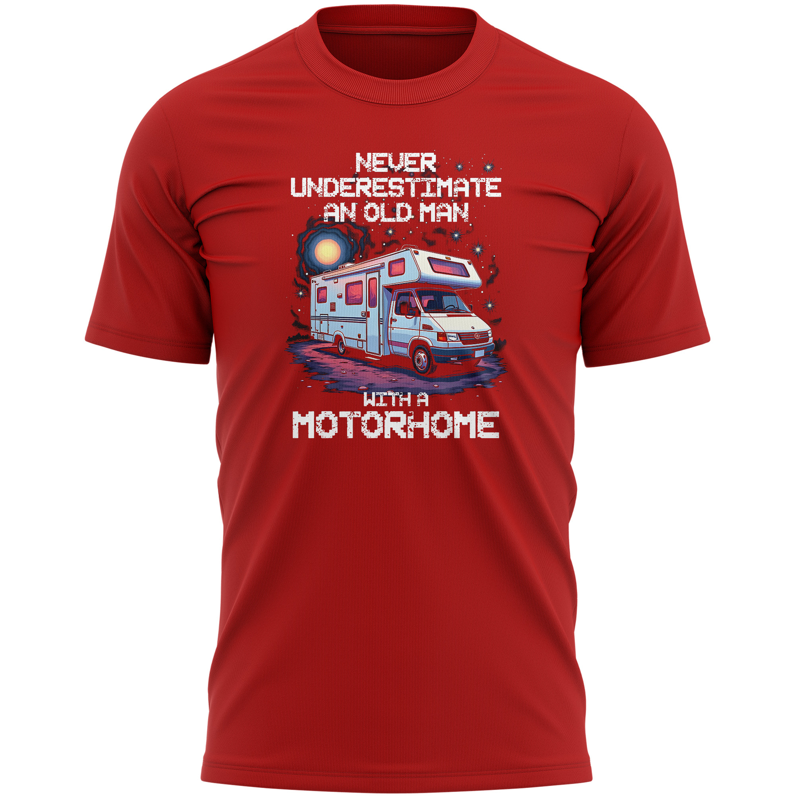 Humorous Old Man Motorhome T Shirt Funny Motorhomer Gift For Dad Grandad Him