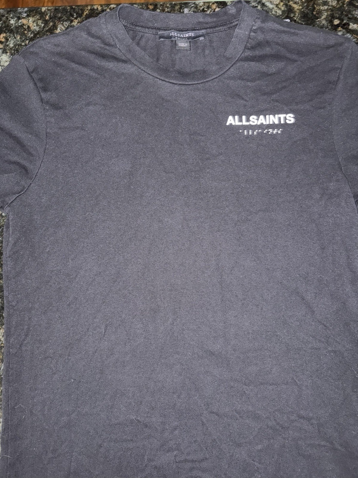 all saints black t shirt Xsmall