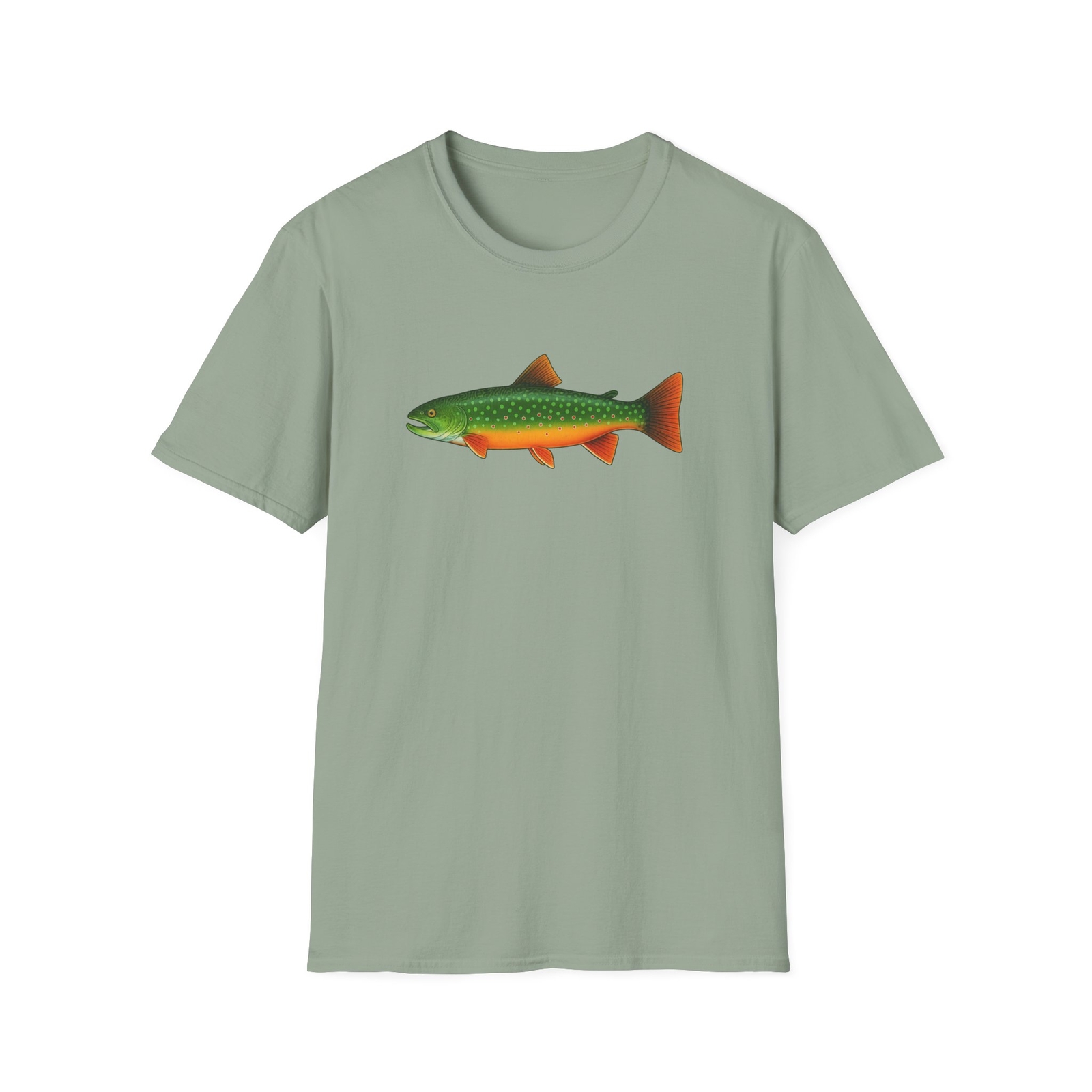 Native Brook Trout Softstyle T-Shirt for Fly Fishing, Great Smoky Mountains