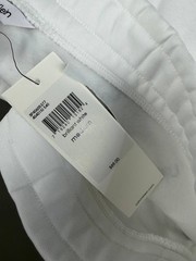 CK Calvin Klein Mens White Logo Monogram All Over Print Sweatshorts Size M