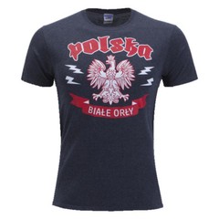 New Poland Polska Biale Orly UEFA Piłka Nożna T-shirt