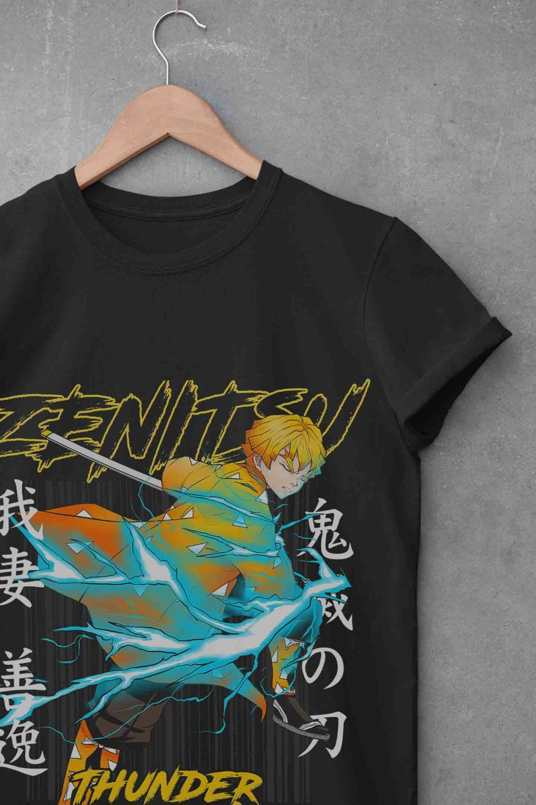 Demon Slayer Shirt Zenitsu Tshirt Tanjiro T-Shirt Muzan Doma Tee Inosuke Nezuko gallery