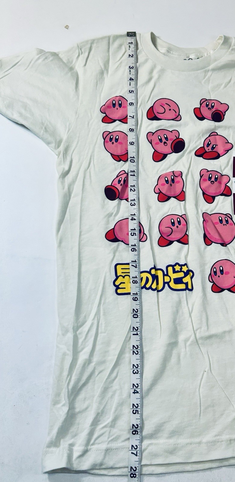 NWT Nintendo Kirby Graphic T Shirt Men's Size S 34-36 Cream Color Short Sleeve gallery