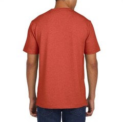 Lands’ End Men’s Short Sleeve Tee, Color Red, Size Small, Classic Fit, Stretch..