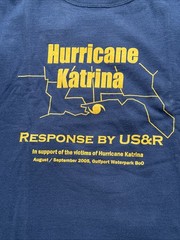 Vintage 2005 Hurricane Katrina Response Urban Search & Rescue T-Shirt XL Blue