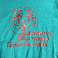 Hanes Shirt Mens L Green Heavyweight 50/50 Special Olympics Idaho-Meridian