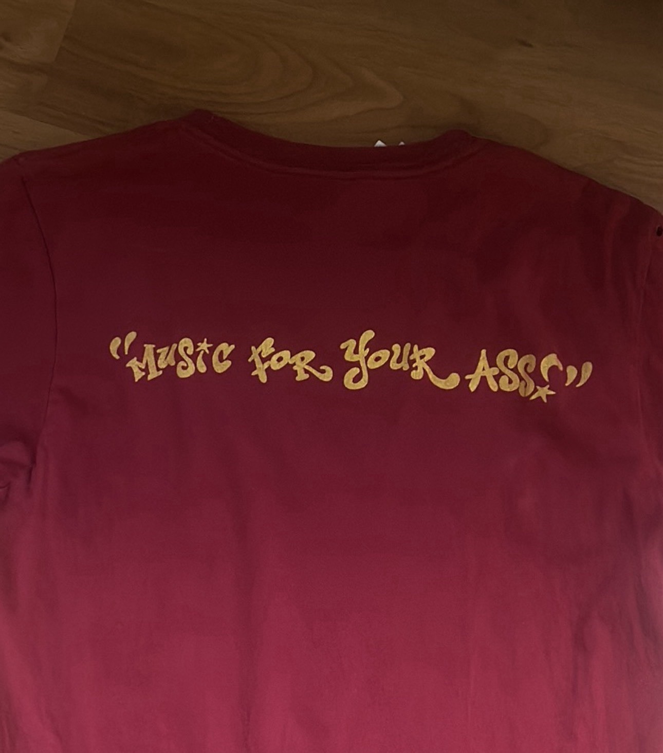 VTG Gov't Mule "Music For Your Ass" Graphic T-Shirt Maroon Red Size Small Bella gallery