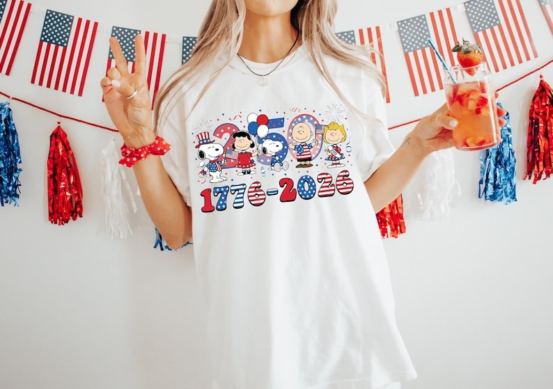 Snoopy 250th Anniversary Shirt, Peanuts Patriotic Tee, USA 250 Shirt 2026 gallery