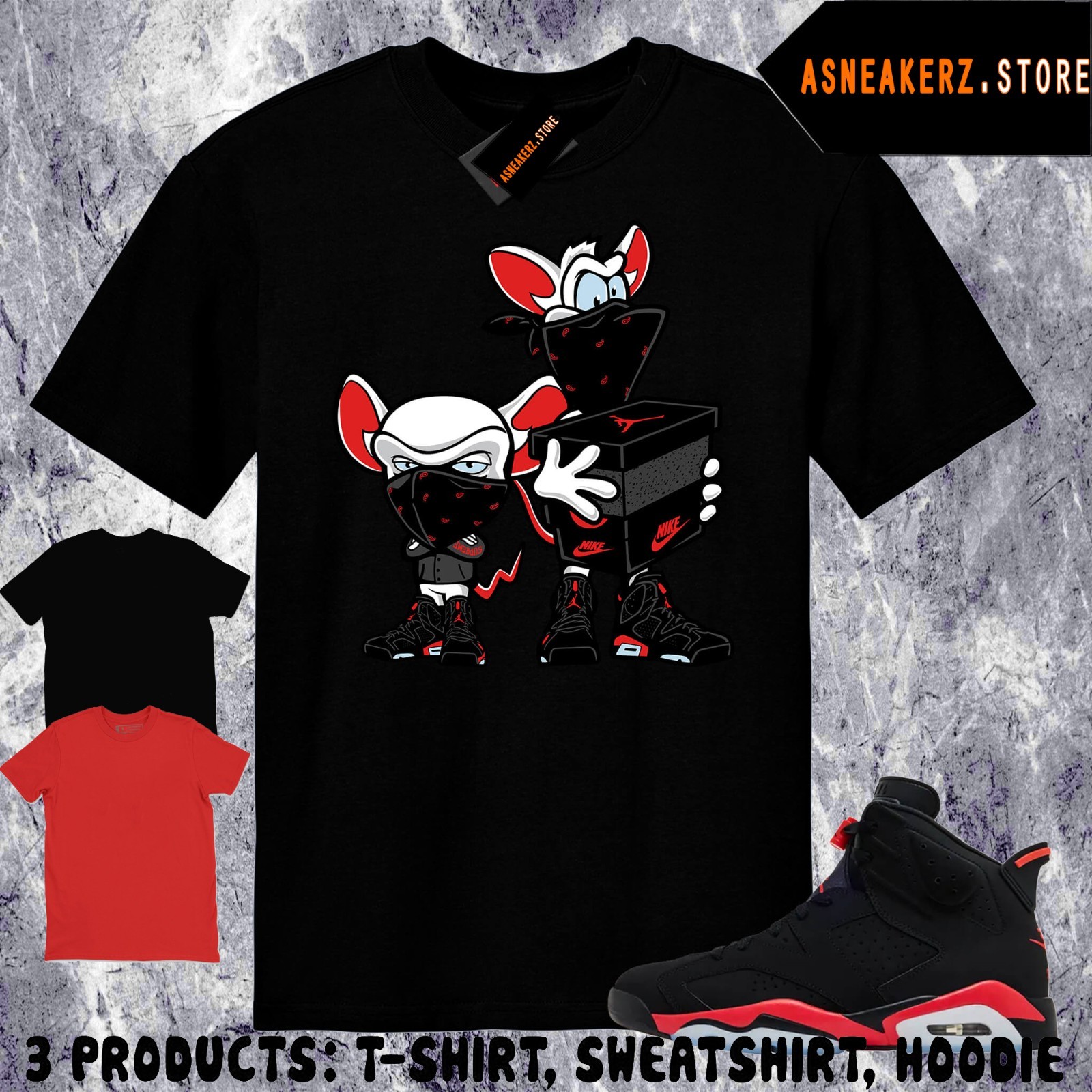Tee Shirt Matching AJ 6 Infrared Salesman 2026 Match Sneaker Sneakerhead Heist gallery