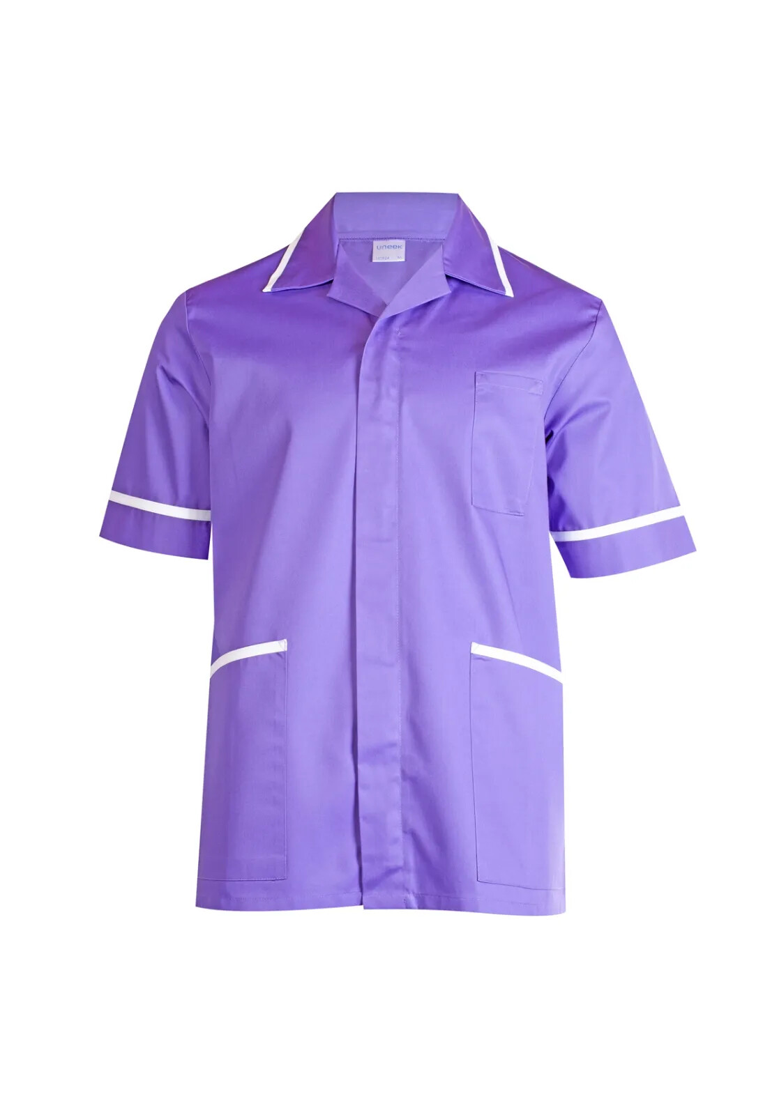 Mens Premium Tunic Uneek Healthcare Hospital Nurse Salon Spa Barbers Plain UC924 gallery