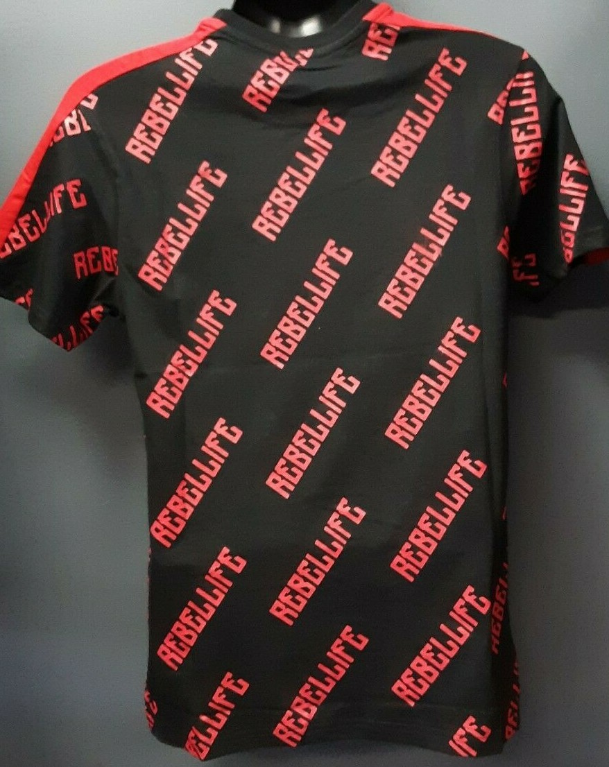 Men's Rebel Minds Panda with a Boombox T-shirt - Black/Red gallery
