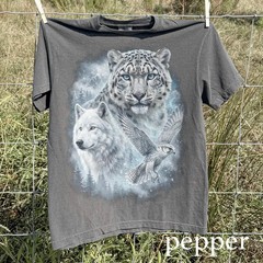 Retro Arctic Snow Leopard Comfort Tee