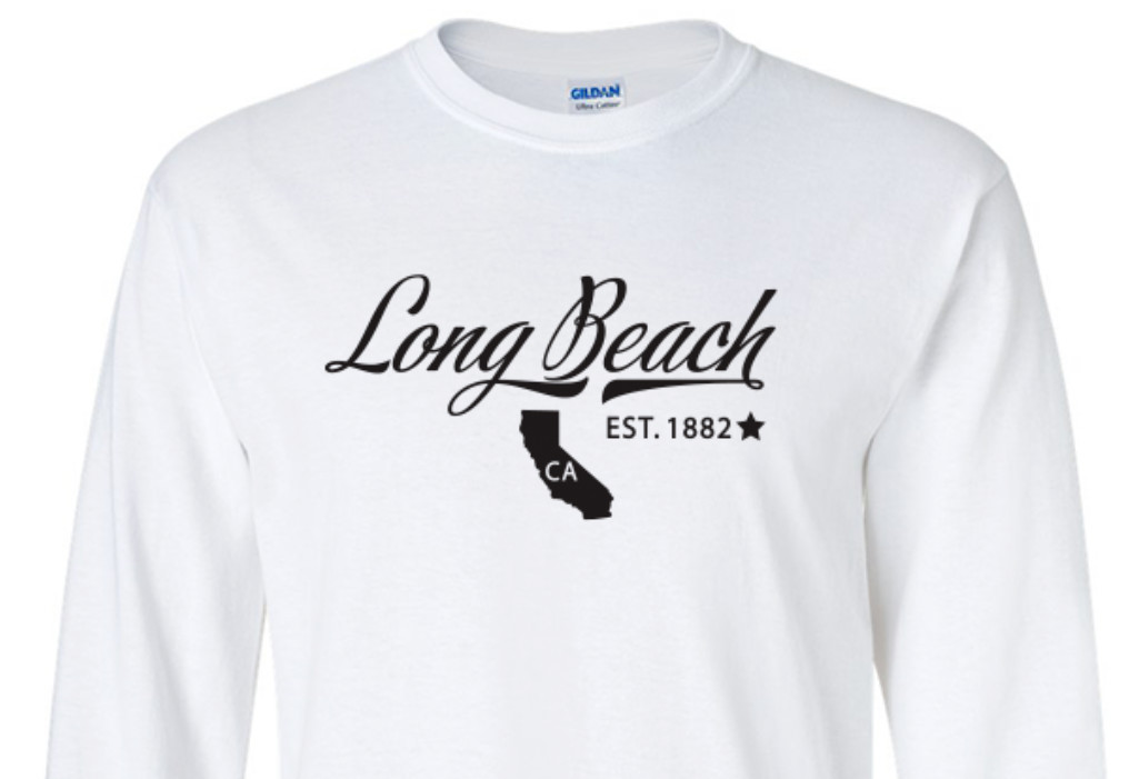Long Beach California State T-Shirt Long Sleeve Graphic Tee Unisex Apparel gallery