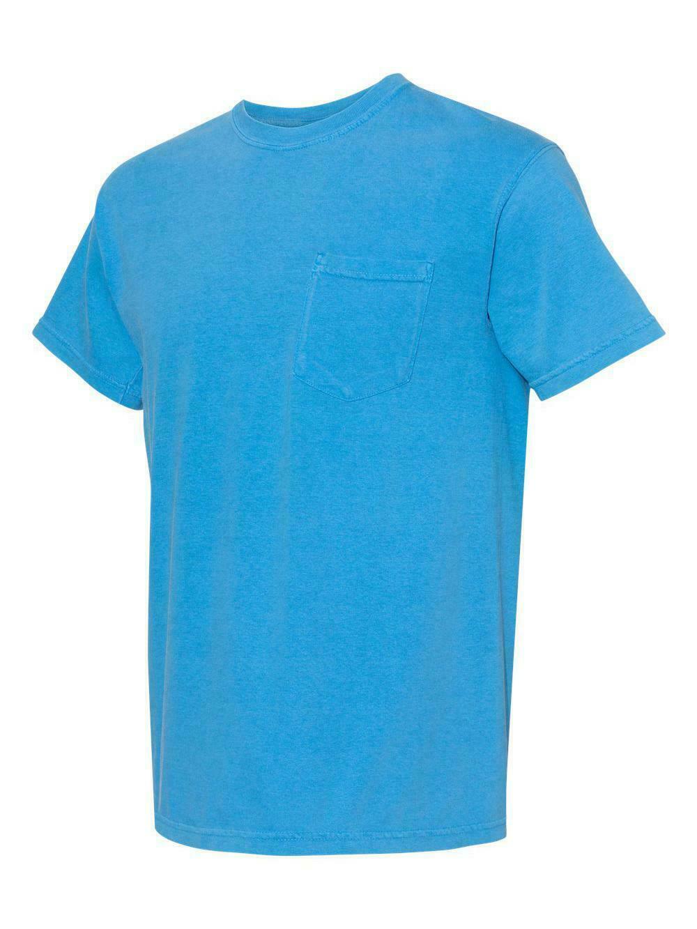 COMFORT COLORS 6030 Adult Pocket Tee - 3 First Quality Shirts - Assorted Colors gallery