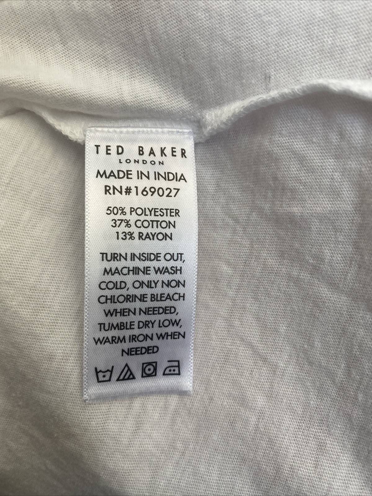 NEW Ted Baker Men's T Shirt White Short Sleeve Crew Neck NWT $39.00 XL gallery