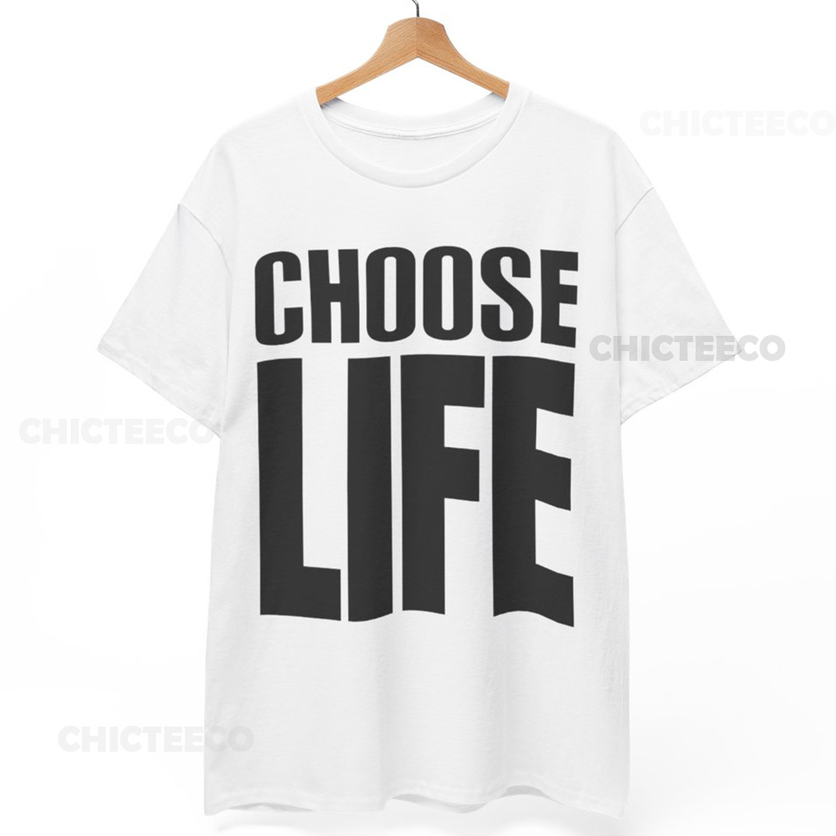 CHOOSE LIFE T Shirt Wham George Michael Retro 80s Fancy Dress Unisex Tee gallery