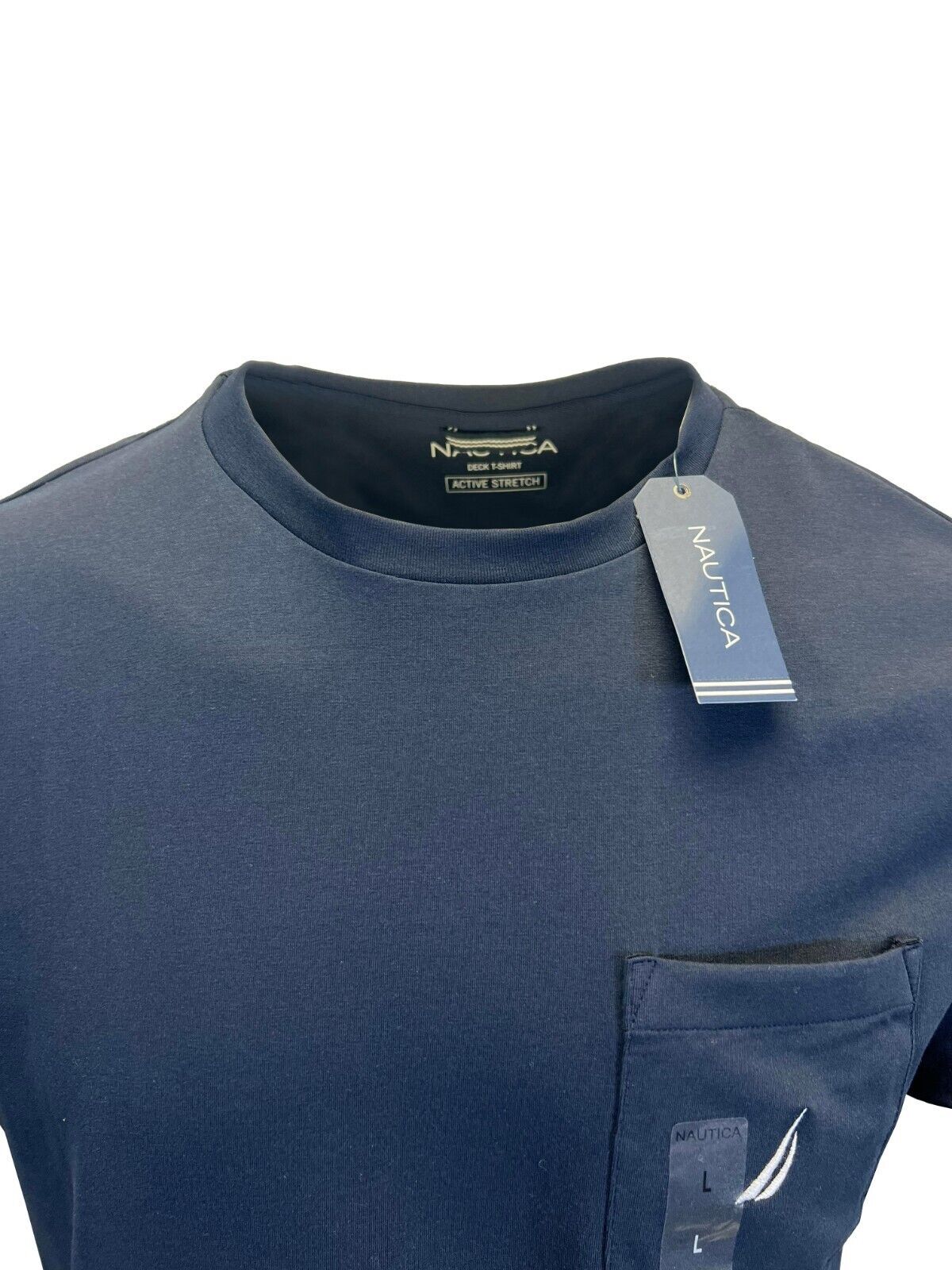 Nautica Men's T-Shirt Solid Crew Neck Short Sleeve Pocket gallery