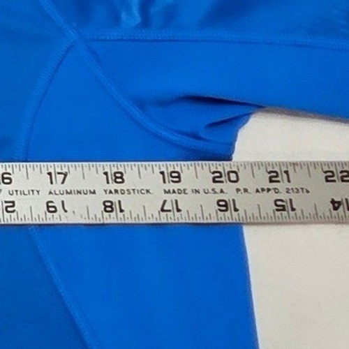 Under Armour Coldblack HeatGear SS T-Shirt Blue Geometric Sleeve Mens Medium gallery