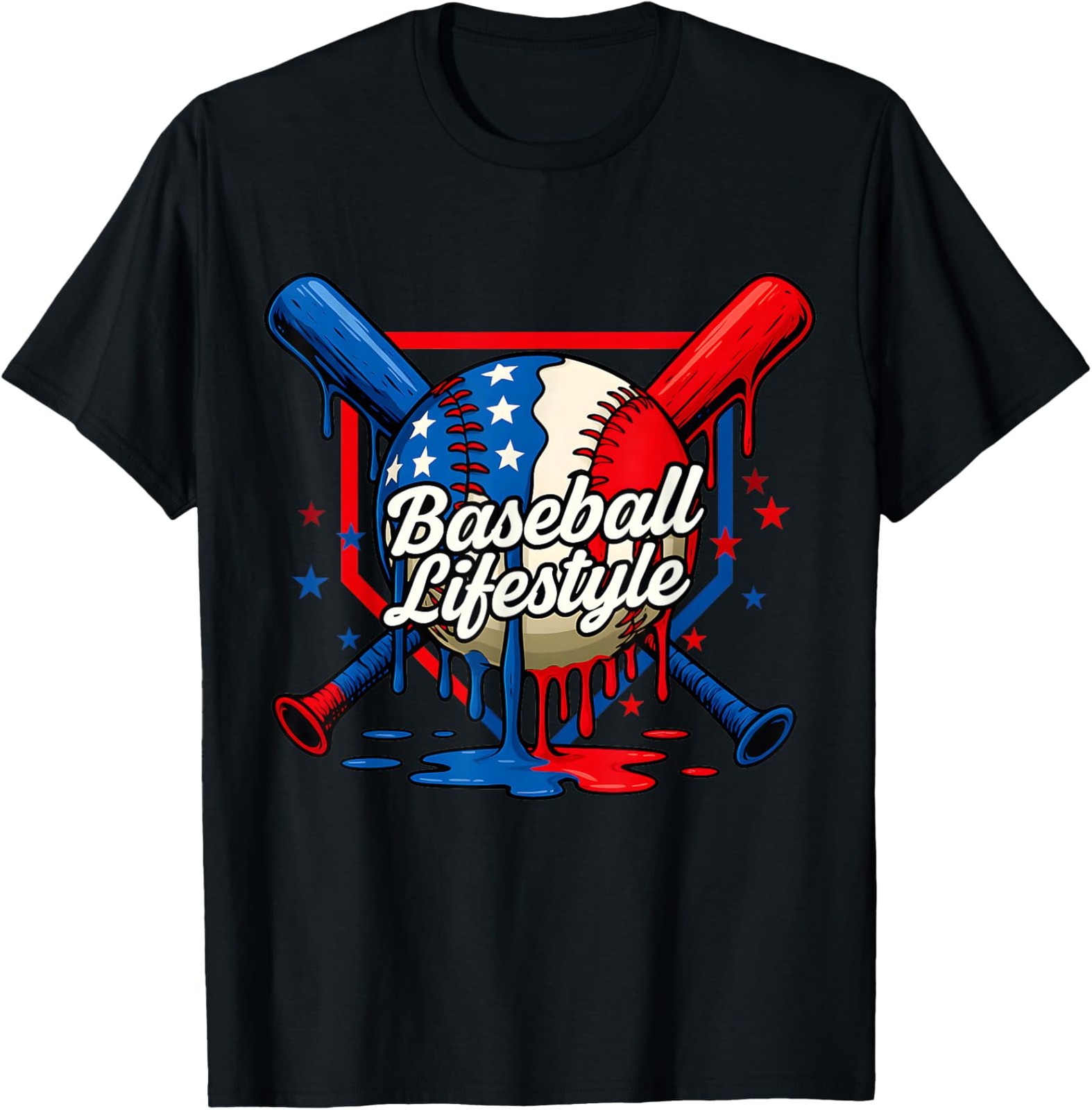 Baseball Life Style 101 Apparel Drip Baseball Unisex T-Shirt gallery