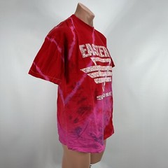 Vintage 90s EASTERN SHORE TYE DYE Red XL PUFFY BEACH Shirt USA Made Single Stirc