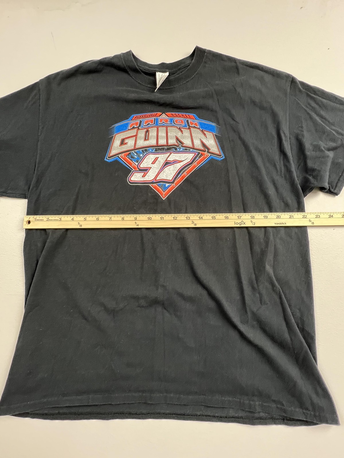 Gildan Shirt Mens XL Black Aaron Guinn 97 Racing Car Graphic Tee Russellville gallery