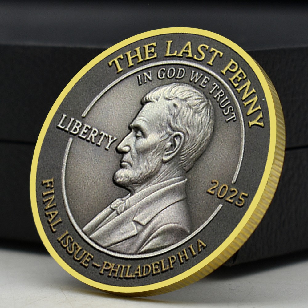The Last Penny Final Cent Tribute Coin 1793-2025 R.I.P Penny Commemorative Medal