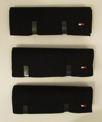 3 TOMMY HILFIGER COTTON BLACK WHITE RED V NECK S M L XL XXL T-SHIRTS UNDERSHIRTS