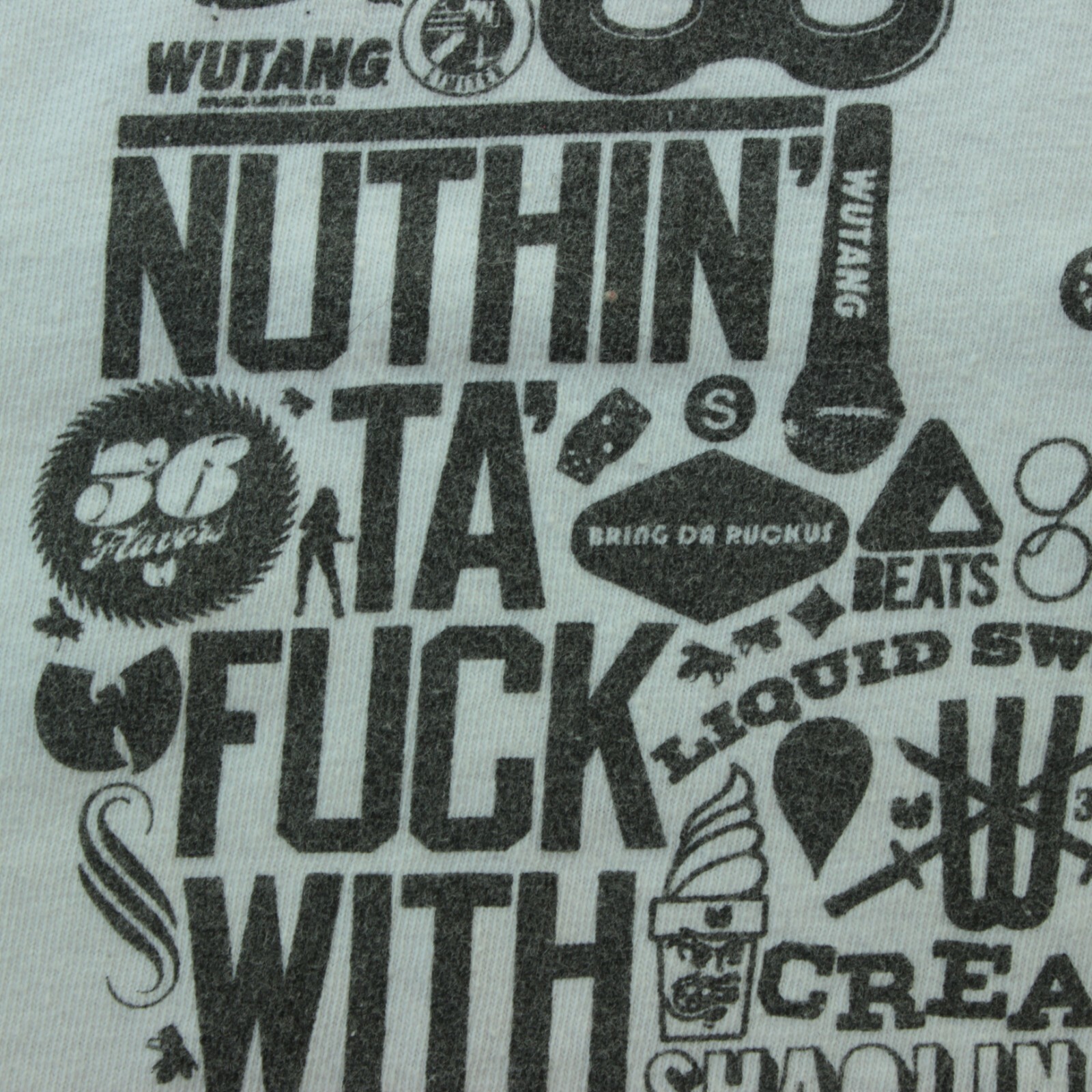 Wu-Tang Clan Limited Rap Tee T Shirt "Nuthin Ta F' With" Shaolin Made USA Sz XXL gallery