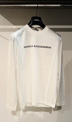 DANIELE ALESSANDRINI men’s long sleeve t-shirt DA1FW26T004 white black