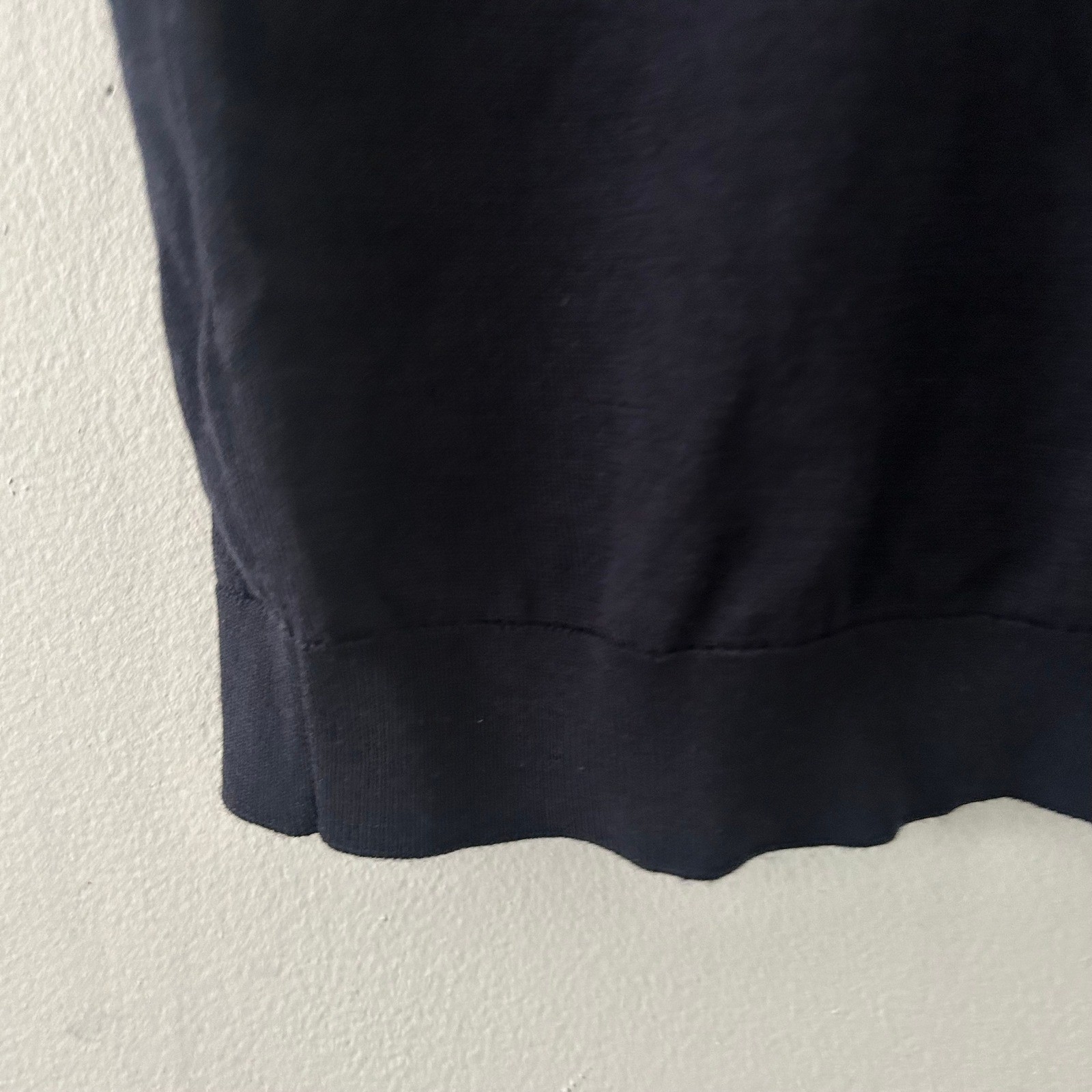 Collars & Co. Men's Amalfi Luxe Tee Contrast White Trim Navy Blue M Medium New gallery