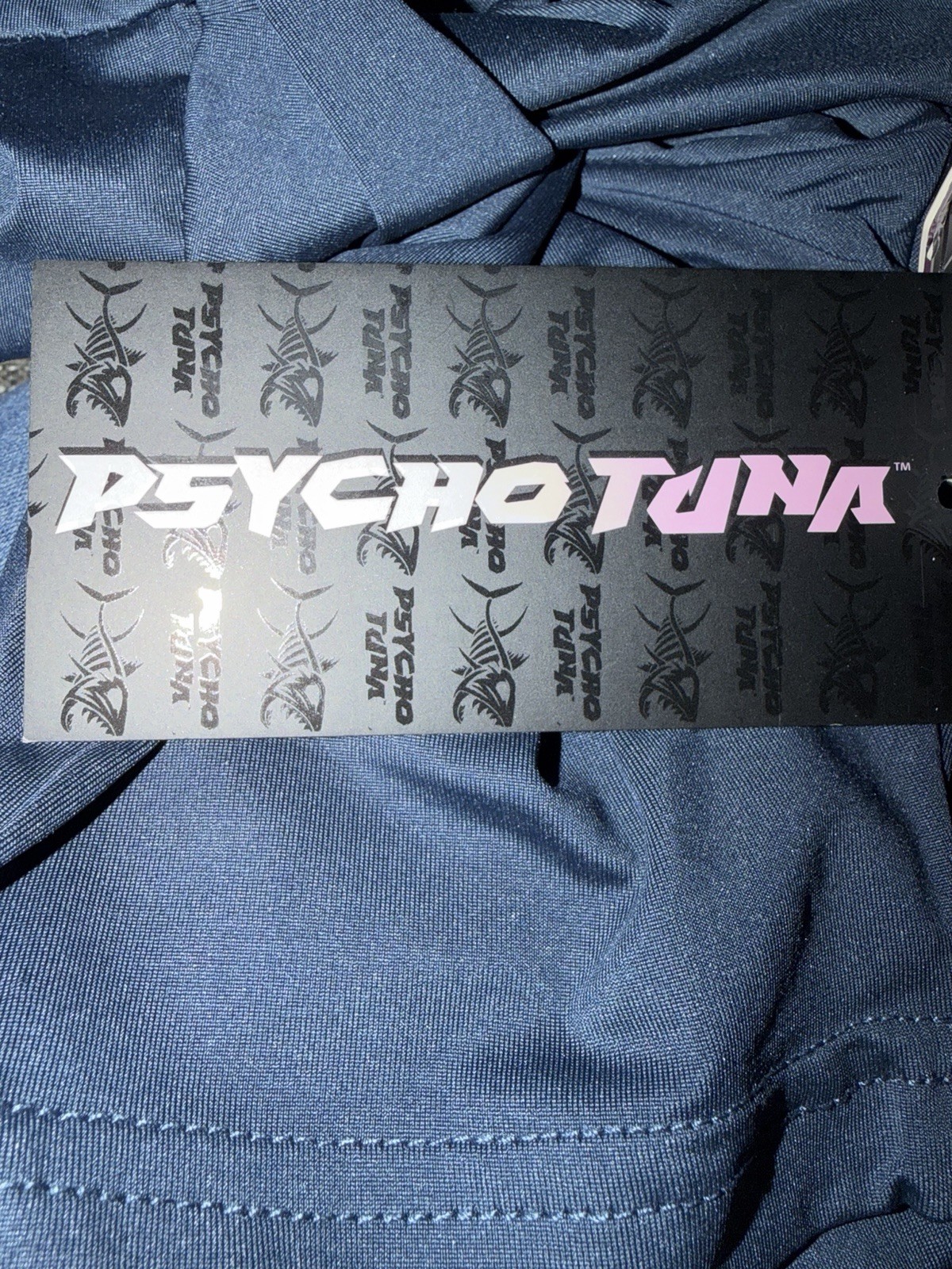 NWT Psycho Tuna UPF 50 Fishing Perform Tee Mens L Navy Quick Dry Salt life Surf gallery