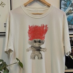 Troll Doll Washed T-Shirt White L