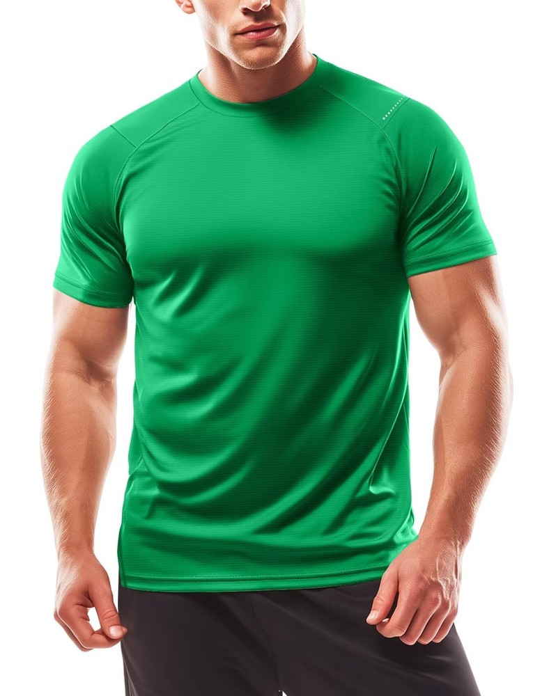 Mens Workout Shirts Quick Dry Short Sleeve Athletic Tee Moisture Wicking Top …