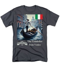 The Gondolier from Venice Premium High-End T-shirt S-4XL Italy Souvenir Gift!