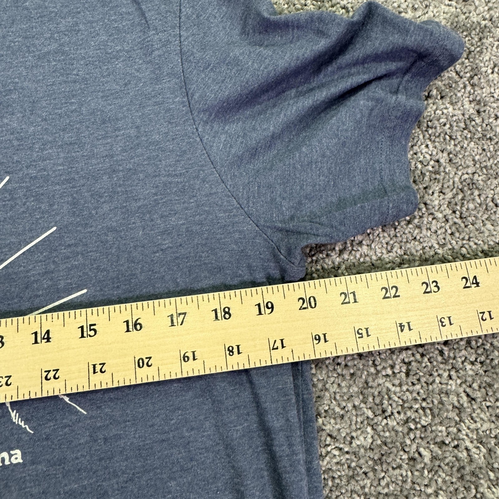 PrAna Shirt Mens Large Blue Summit Mountain Graphic Tee Hiking Outdoor Casual gallery