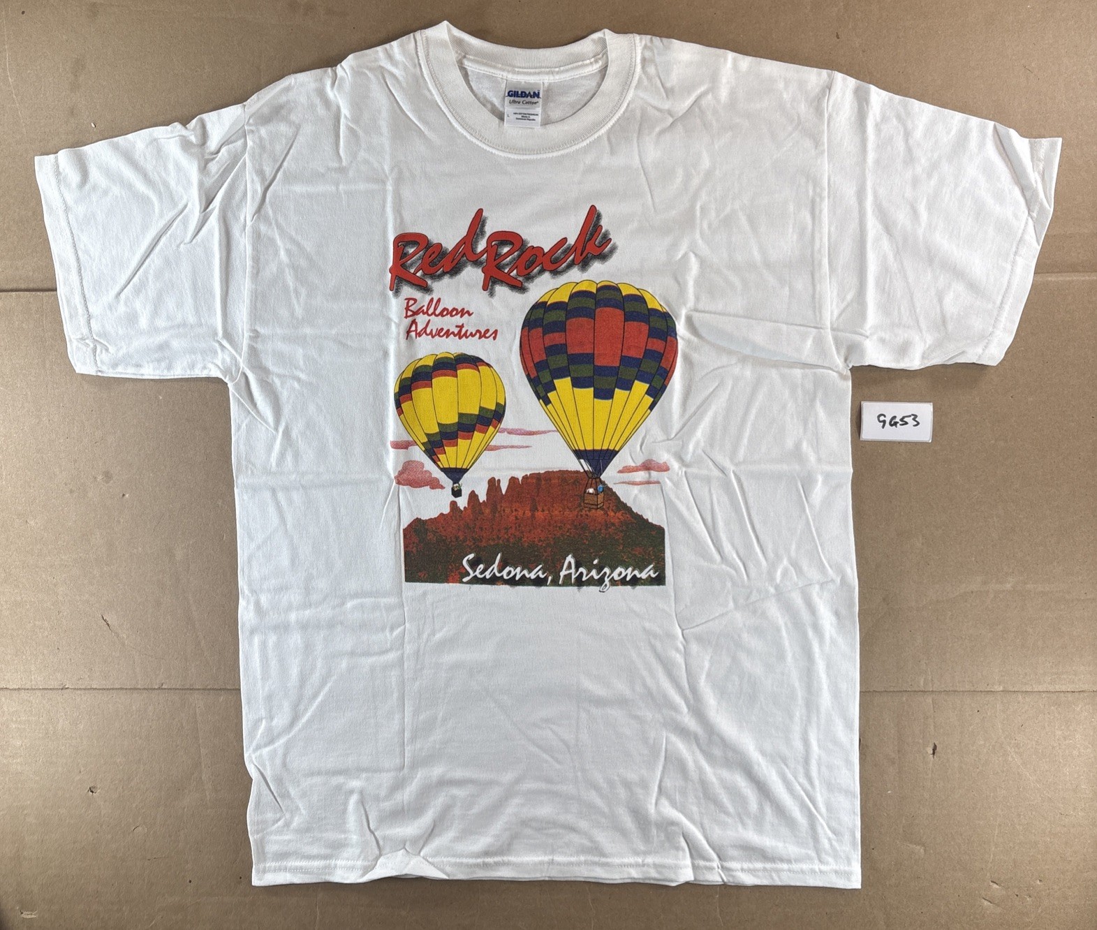 Red Rock Balloon Adventures Sedona AZ T shirt L Gildan Been There Done That 9G53