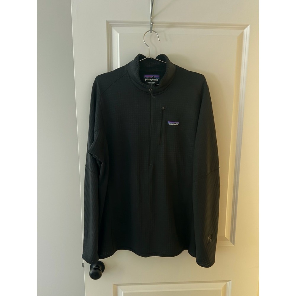 Patagonia Black Quarter-Zip Fleece Pullover