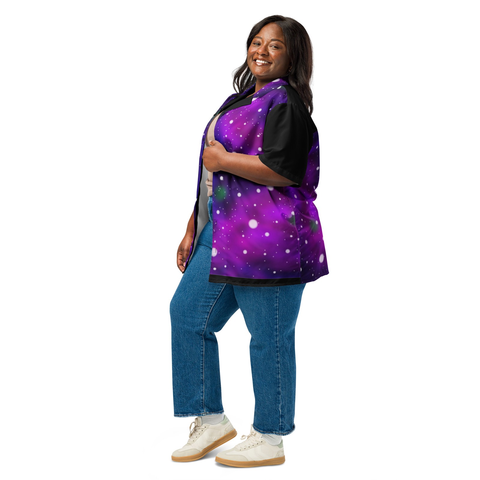 Designer Top, Casual Unisex Blended button shirt, “Galaxy” gallery
