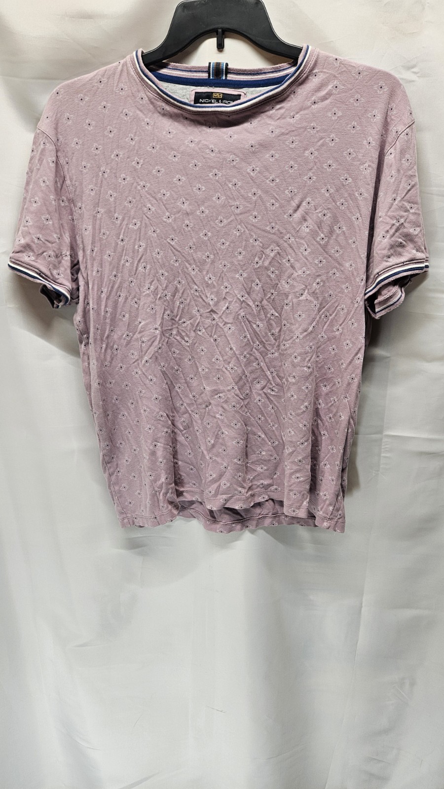 Mens Nickle And Iron Size Large Geometric Pattern T Shirt