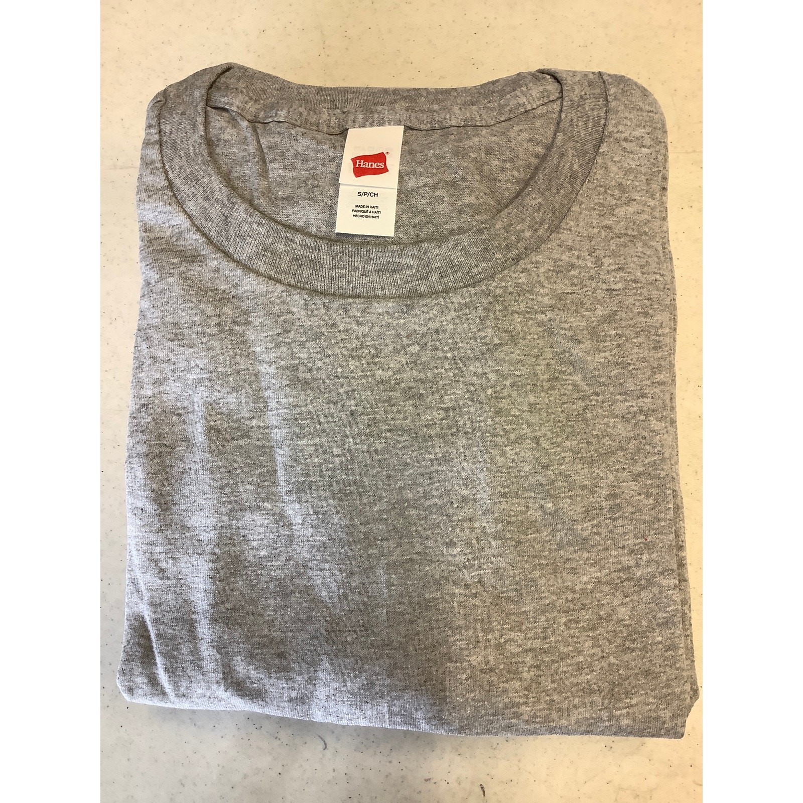 Hanes Essentials Men's S 6-Pack Light Steel Cotton Short Sleeve T-Shirts G13-18 gallery