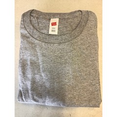 Hanes Essentials Men’s S 6-Pack Light Steel Cotton Short Sleeve T-Shirts G13-18