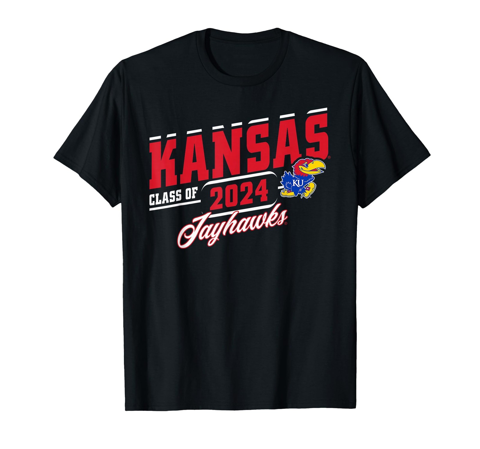 Elite Authentics Kansas Jayhawks Class Of 2024 Icon Officially Licensed T-Shirt