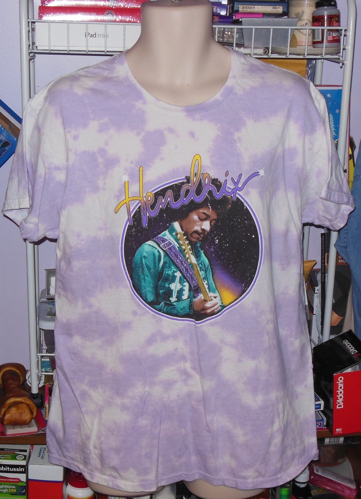 MENS T SHIRTS JIMMY HENDRIX SHIRT SIZE MEDIUM PURPLE TIE DYE GREAT BUY gallery