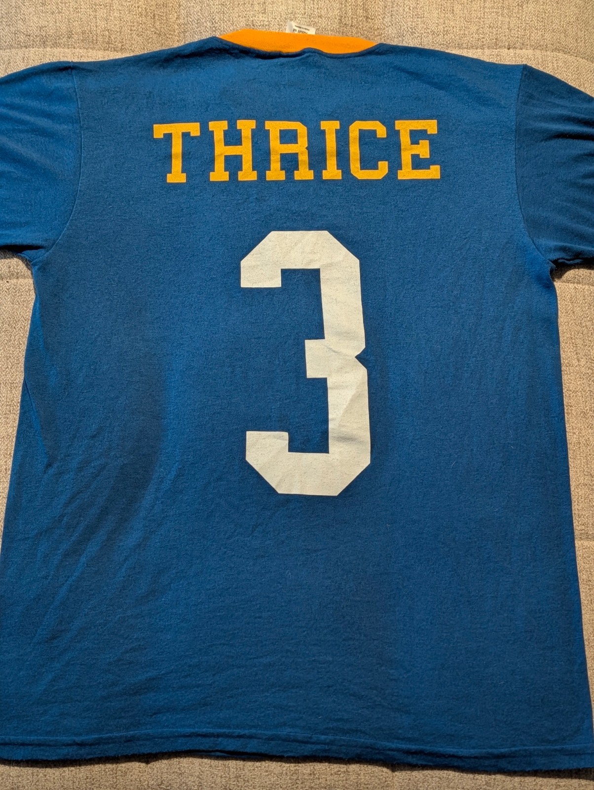 Thrice To Be Everywhere Is To Be Nowhere Varsity School Shirt Blue Medium 2016 gallery