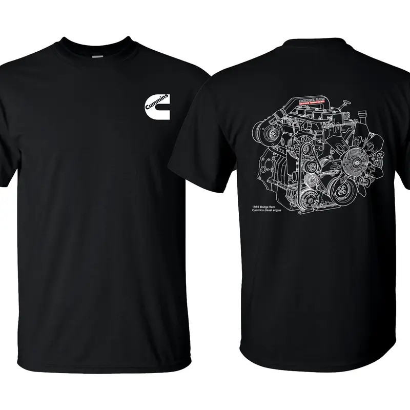 Cummins Engine Unisex T-shirt , Premium quality Organic 100% Cotton Mens Solid gallery