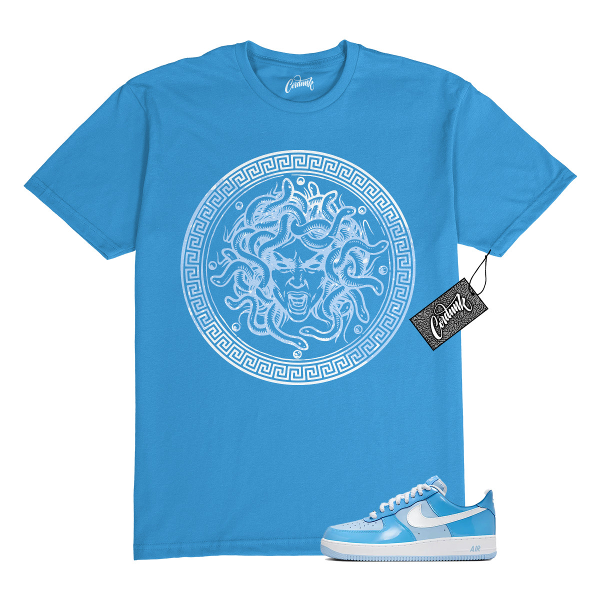 Air Force 1 Psychic Blue University Patent White LV8 T Shirt to Match CLP gallery